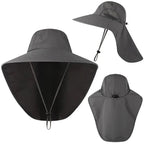 Gorra de béisbol de ala ancha para hombre y mujer, sombrero con solapa, protector de cuello, refrigeración, Safari, senderismo, pesca, aire libre - VibraStore