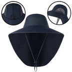 Gorra de béisbol de ala ancha para hombre y mujer, sombrero con solapa, protector de cuello, refrigeración, Safari, senderismo, pesca, aire libre - VibraStore
