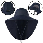 Gorra de béisbol de ala ancha para hombre y mujer, sombrero con solapa, protector de cuello, refrigeración, Safari, senderismo, pesca, aire libre - VibraStore