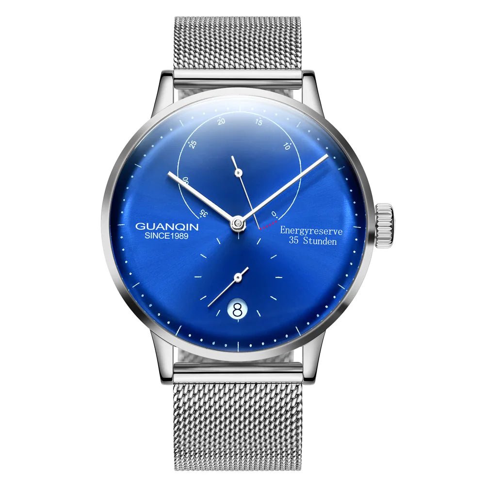 GUANQIN Mechanical Business Watch Men Luxury Brand Luminous Stainless Steel Strap Wrist Mens Automatic Watches Clock relogio BYR - VibraStore