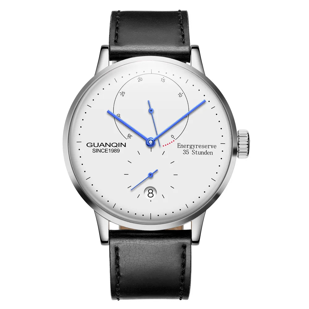 GUANQIN Mechanical Business Watch Men Luxury Brand Luminous Stainless Steel Strap Wrist Mens Automatic Watches Clock relogio BYR - VibraStore