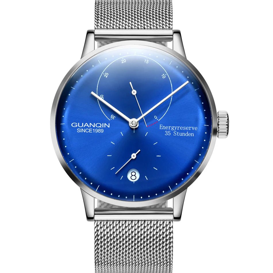 GUANQIN Mechanical Business Watch Men Luxury Brand Luminous Stainless Steel Strap Wrist Mens Automatic Watches Clock relogio BYR - VibraStore