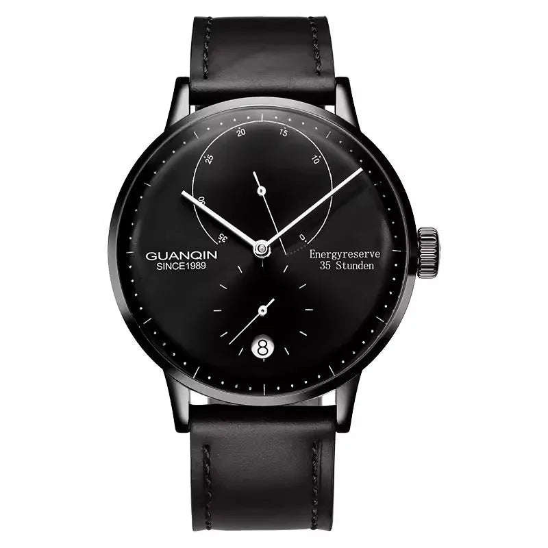 GUANQIN Mechanical Business Watch Men Luxury Brand Luminous Stainless Steel Strap Wrist Mens Automatic Watches Clock relogio BYR - VibraStore