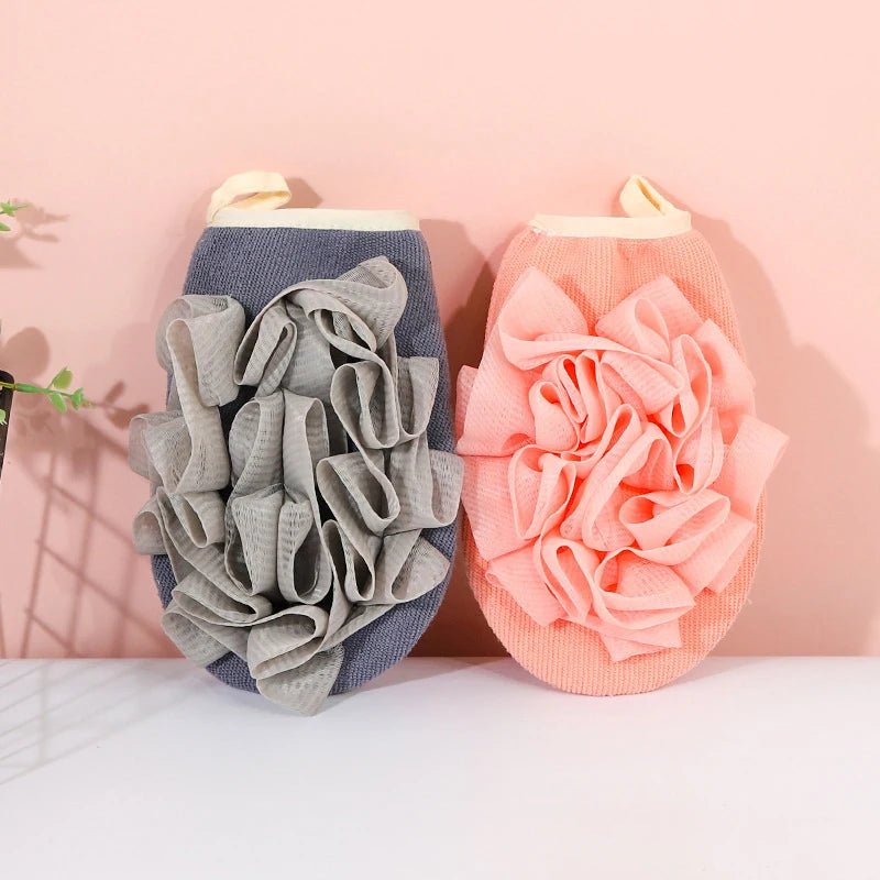 Guantes exfoliantes de doble cara, limpieza corporal, baño, flor, Bola de ducha, depurador corporal, esponja de baño, toalla, herramienta de baño - VibraStore