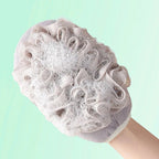 Guantes exfoliantes de doble cara, limpieza corporal, baño, flor, Bola de ducha, depurador corporal, esponja de baño, toalla, herramienta de baño - VibraStore