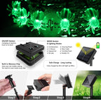 Guirnalda de luces LED araña Halloween: 20/30 modos, energía solar, decoración para hogar y jardín - VibraStore