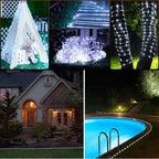 Luces solares para jardín: Guirnaldas LED impermeables 50/100 Led - VibraStore
