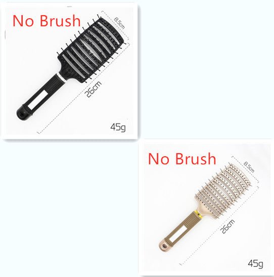 Hairbrush Anti Klit Brushy Haarborstel Women Detangler Hair Brush Bristle Nylon Scalp Massage Teaser Hair Brush Comb - VibraStore