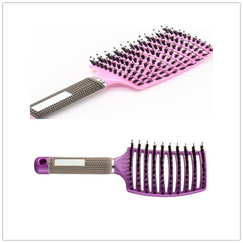 Hairbrush Anti Klit Brushy Haarborstel Women Detangler Hair Brush Bristle Nylon Scalp Massage Teaser Hair Brush Comb - VibraStore