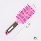 Hairbrush Anti Klit Brushy Haarborstel Women Detangler Hair Brush Bristle Nylon Scalp Massage Teaser Hair Brush Comb - VibraStore
