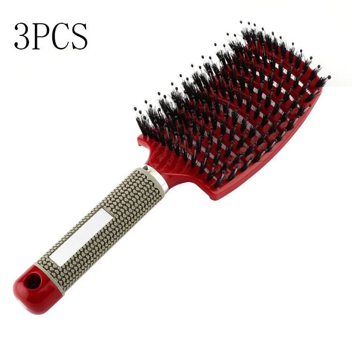 Hairbrush Anti Klit Brushy Haarborstel Women Detangler Hair Brush Bristle Nylon Scalp Massage Teaser Hair Brush Comb - VibraStore
