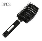 Hairbrush Anti Klit Brushy Haarborstel Women Detangler Hair Brush Bristle Nylon Scalp Massage Teaser Hair Brush Comb - VibraStore
