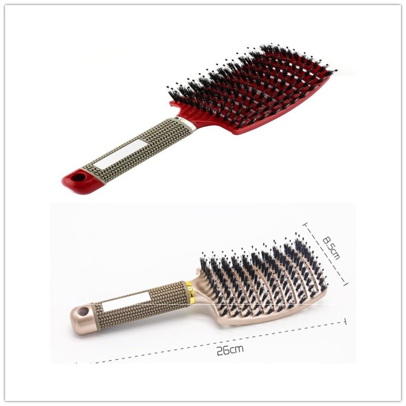 Hairbrush Anti Klit Brushy Haarborstel Women Detangler Hair Brush Bristle Nylon Scalp Massage Teaser Hair Brush Comb - VibraStore