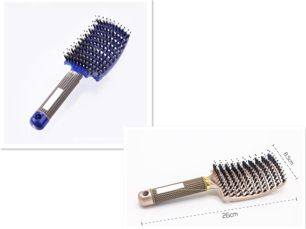 Hairbrush Anti Klit Brushy Haarborstel Women Detangler Hair Brush Bristle Nylon Scalp Massage Teaser Hair Brush Comb - VibraStore
