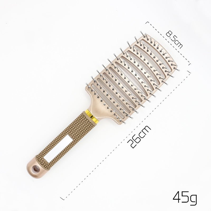 Hairbrush Anti Klit Brushy Haarborstel Women Detangler Hair Brush Bristle Nylon Scalp Massage Teaser Hair Brush Comb - VibraStore