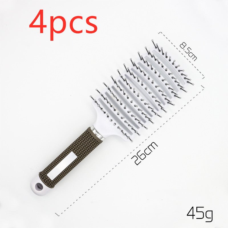 Hairbrush Anti Klit Brushy Haarborstel Women Detangler Hair Brush Bristle Nylon Scalp Massage Teaser Hair Brush Comb - VibraStore