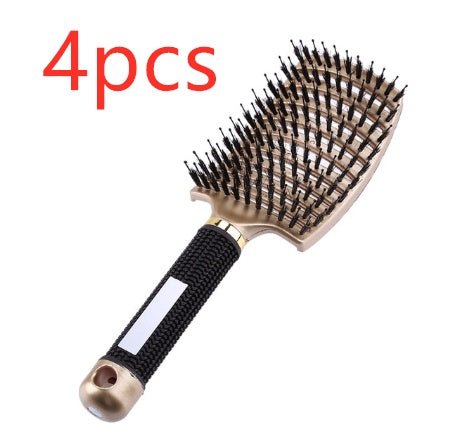Hairbrush Anti Klit Brushy Haarborstel Women Detangler Hair Brush Bristle Nylon Scalp Massage Teaser Hair Brush Comb - VibraStore