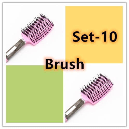 Hairbrush Anti Klit Brushy Haarborstel Women Detangler Hair Brush Bristle Nylon Scalp Massage Teaser Hair Brush Comb - VibraStore