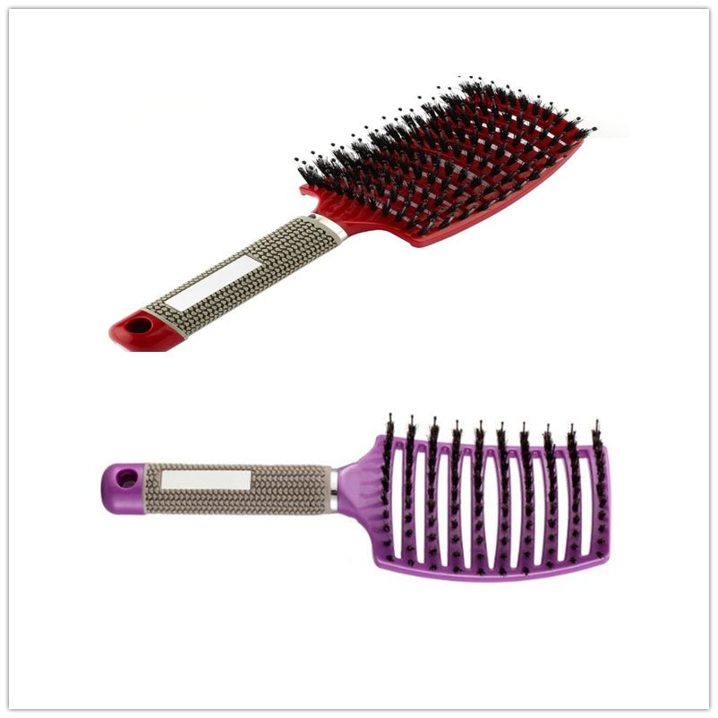 Hairbrush Anti Klit Brushy Haarborstel Women Detangler Hair Brush Bristle Nylon Scalp Massage Teaser Hair Brush Comb - VibraStore