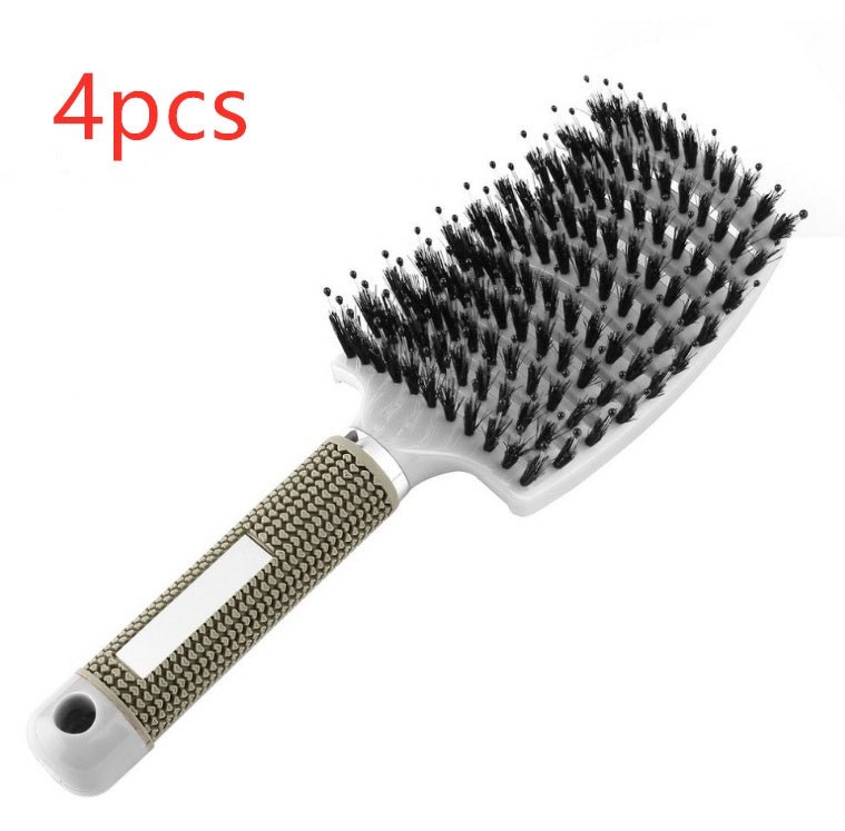 Hairbrush Anti Klit Brushy Haarborstel Women Detangler Hair Brush Bristle Nylon Scalp Massage Teaser Hair Brush Comb - VibraStore