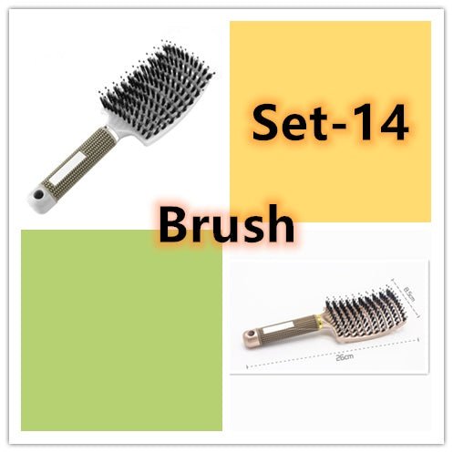 Hairbrush Anti Klit Brushy Haarborstel Women Detangler Hair Brush Bristle Nylon Scalp Massage Teaser Hair Brush Comb - VibraStore