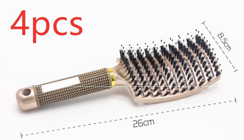 Hairbrush Anti Klit Brushy Haarborstel Women Detangler Hair Brush Bristle Nylon Scalp Massage Teaser Hair Brush Comb - VibraStore