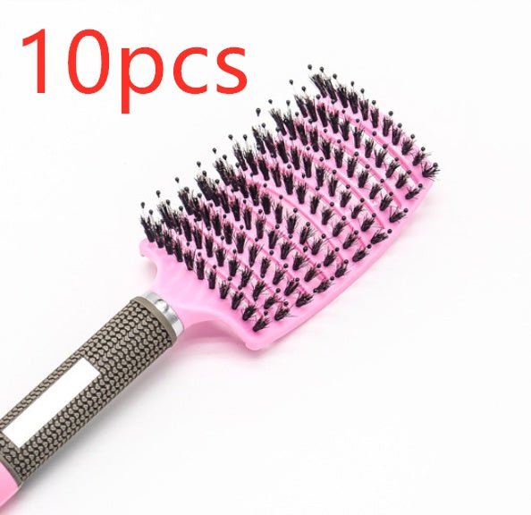 Hairbrush Anti Klit Brushy Haarborstel Women Detangler Hair Brush Bristle Nylon Scalp Massage Teaser Hair Brush Comb - VibraStore