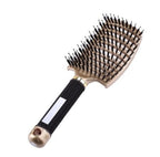 Hairbrush Anti Klit Brushy Haarborstel Women Detangler Hair Brush Bristle Nylon Scalp Massage Teaser Hair Brush Comb - VibraStore