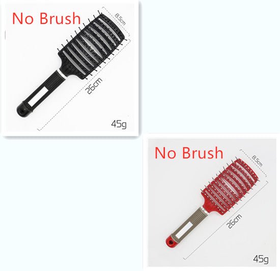Hairbrush Anti Klit Brushy Haarborstel Women Detangler Hair Brush Bristle Nylon Scalp Massage Teaser Hair Brush Comb - VibraStore