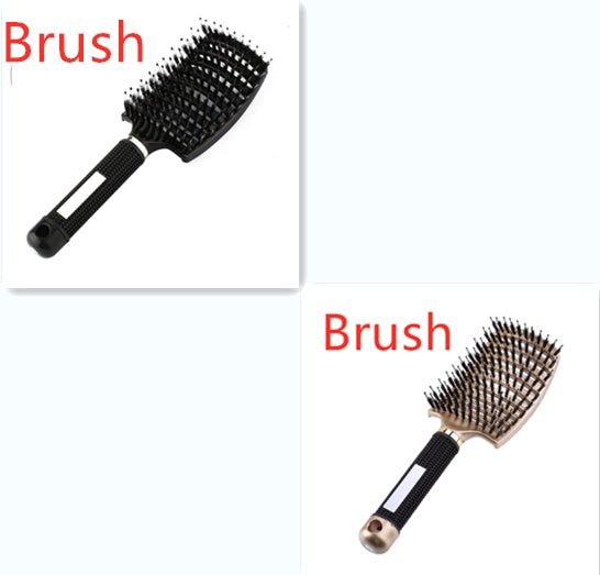 Hairbrush Anti Klit Brushy Haarborstel Women Detangler Hair Brush Bristle Nylon Scalp Massage Teaser Hair Brush Comb - VibraStore
