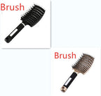 Hairbrush Anti Klit Brushy Haarborstel Women Detangler Hair Brush Bristle Nylon Scalp Massage Teaser Hair Brush Comb - VibraStore