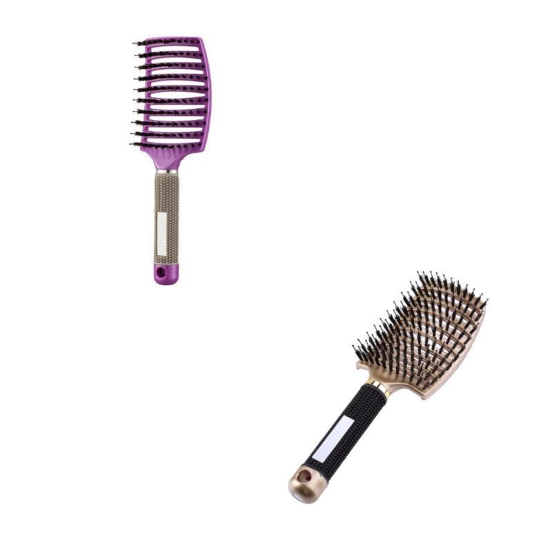 Hairbrush Anti Klit Brushy Haarborstel Women Detangler Hair Brush Bristle Nylon Scalp Massage Teaser Hair Brush Comb - VibraStore