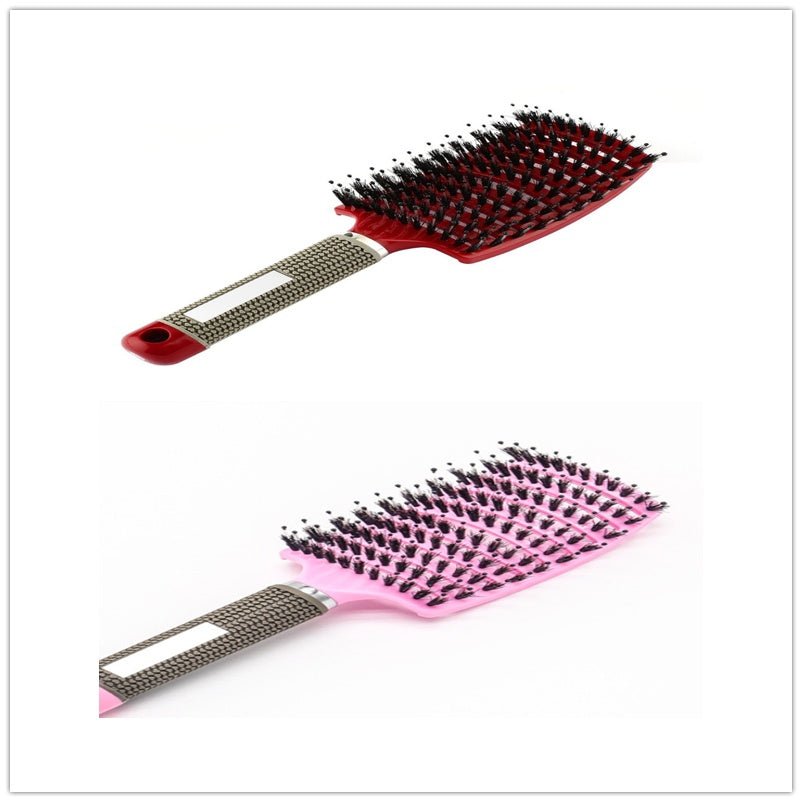 Hairbrush Anti Klit Brushy Haarborstel Women Detangler Hair Brush Bristle Nylon Scalp Massage Teaser Hair Brush Comb - VibraStore