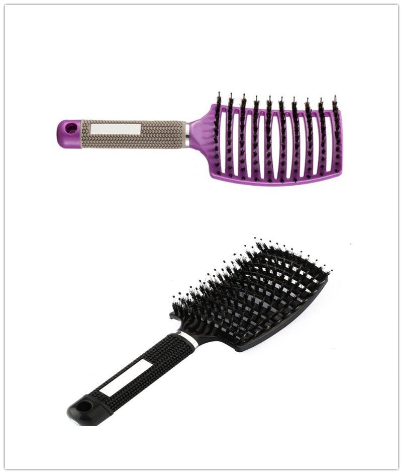 Hairbrush Anti Klit Brushy Haarborstel Women Detangler Hair Brush Bristle Nylon Scalp Massage Teaser Hair Brush Comb - VibraStore
