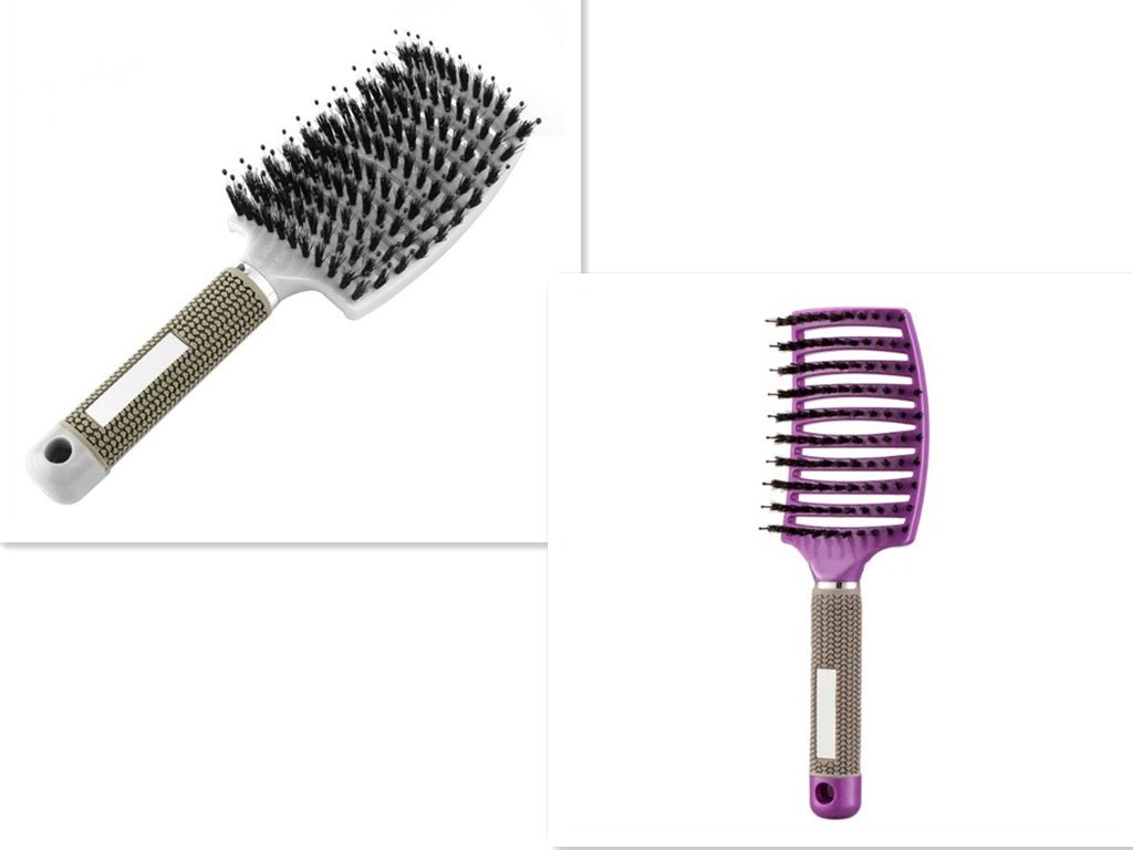 Hairbrush Anti Klit Brushy Haarborstel Women Detangler Hair Brush Bristle Nylon Scalp Massage Teaser Hair Brush Comb - VibraStore
