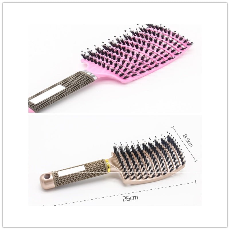 Hairbrush Anti Klit Brushy Haarborstel Women Detangler Hair Brush Bristle Nylon Scalp Massage Teaser Hair Brush Comb - VibraStore