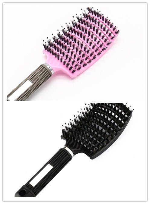 Hairbrush Anti Klit Brushy Haarborstel Women Detangler Hair Brush Bristle Nylon Scalp Massage Teaser Hair Brush Comb - VibraStore