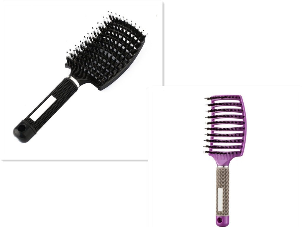Hairbrush Anti Klit Brushy Haarborstel Women Detangler Hair Brush Bristle Nylon Scalp Massage Teaser Hair Brush Comb - VibraStore