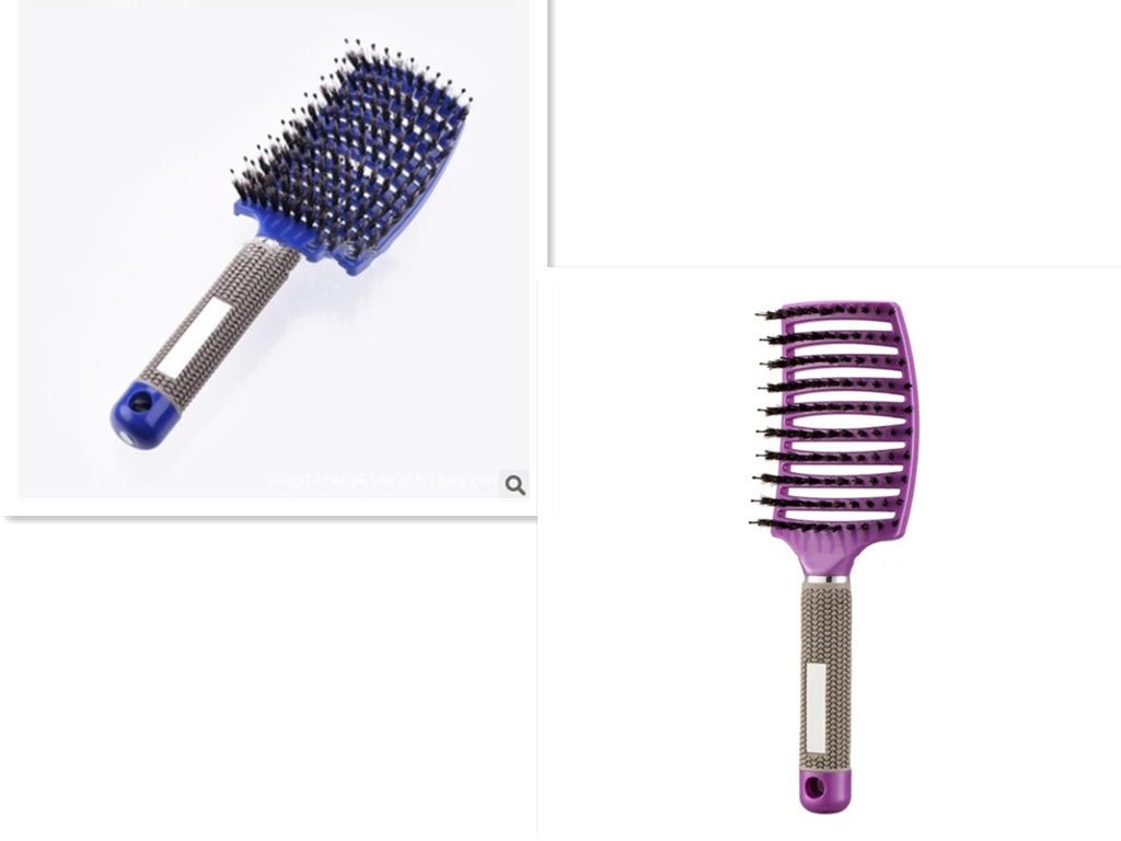 Hairbrush Anti Klit Brushy Haarborstel Women Detangler Hair Brush Bristle Nylon Scalp Massage Teaser Hair Brush Comb - VibraStore