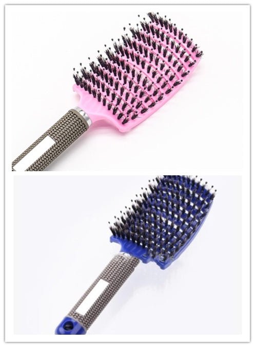 Hairbrush Anti Klit Brushy Haarborstel Women Detangler Hair Brush Bristle Nylon Scalp Massage Teaser Hair Brush Comb - VibraStore