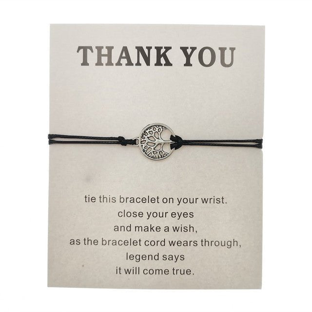 Hand - woven Red Rope Tree of Life Bracelet - VibraStore