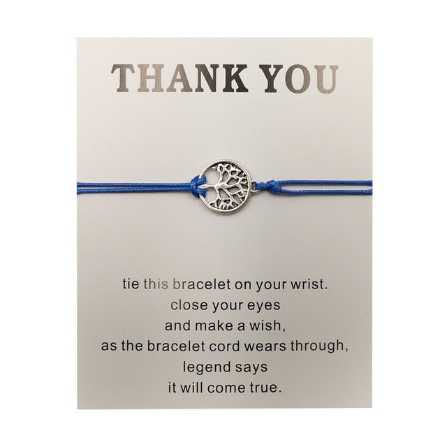 Hand - woven Red Rope Tree of Life Bracelet - VibraStore