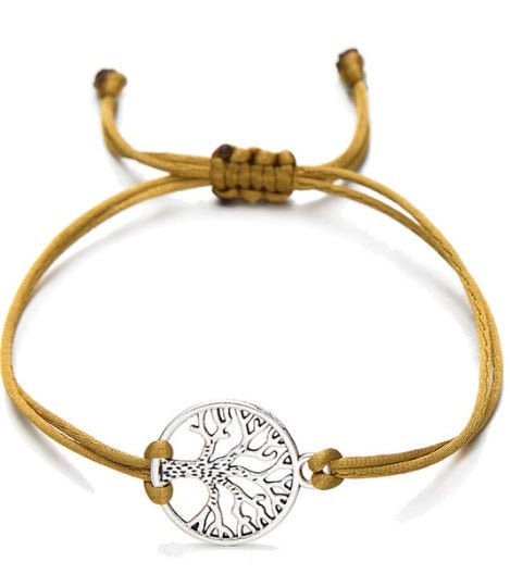 Hand - woven Red Rope Tree of Life Bracelet - VibraStore
