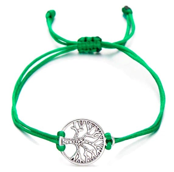 Hand - woven Red Rope Tree of Life Bracelet - VibraStore