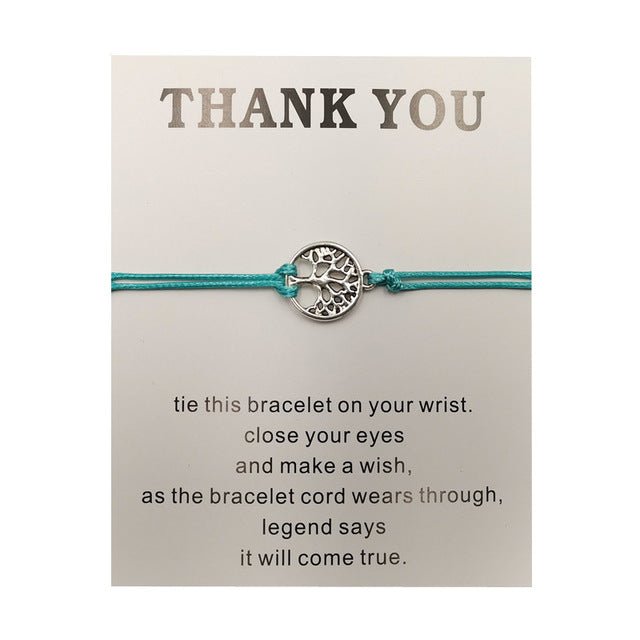 Hand - woven Red Rope Tree of Life Bracelet - VibraStore