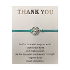 Hand - woven Red Rope Tree of Life Bracelet - VibraStore
