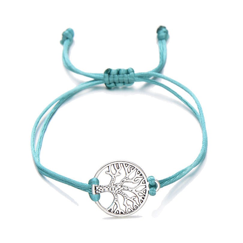 Hand - woven Red Rope Tree of Life Bracelet - VibraStore