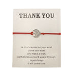 Hand - woven Red Rope Tree of Life Bracelet - VibraStore