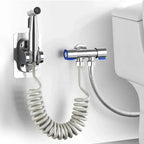 Handheld Bidet Sprayer Set 304 Stainless Steel Spray Gun Shower Handheld Toilet Bidet Faucet Sprayer Shower Nozzle Self Cleaning - VibraStore