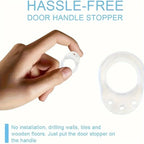 Handles Door Stopper Silicone Gel Door Stop Transparent Wall Protection Door Knob Bumper Furniture Protector Pad Handle Buffer - VibraStore